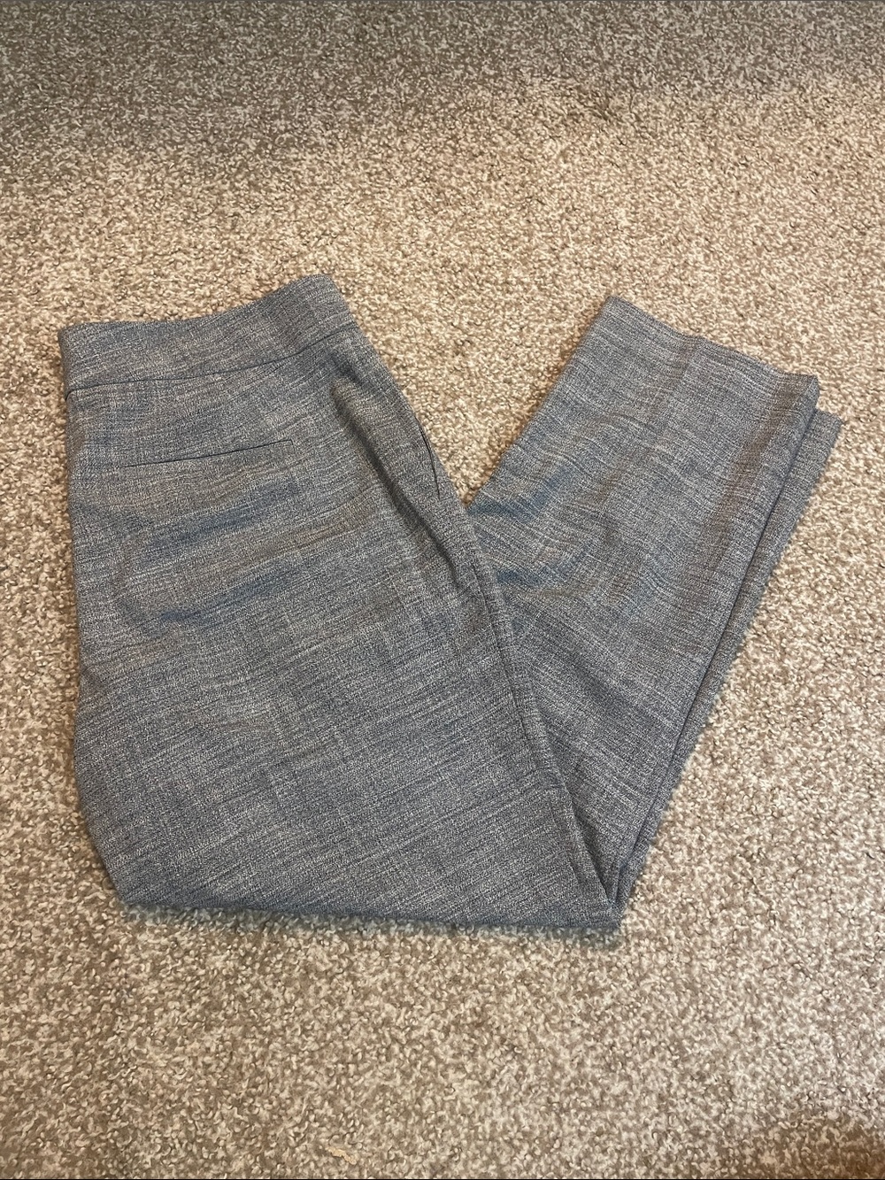 Ann Taylor Straight Leg Heathered Gray Dress Pants